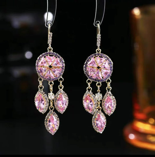 Rhinestone Earrings for Women Sparkly Crystal Dangle Earrings  Formal Prom Jewelry Gifts in stock