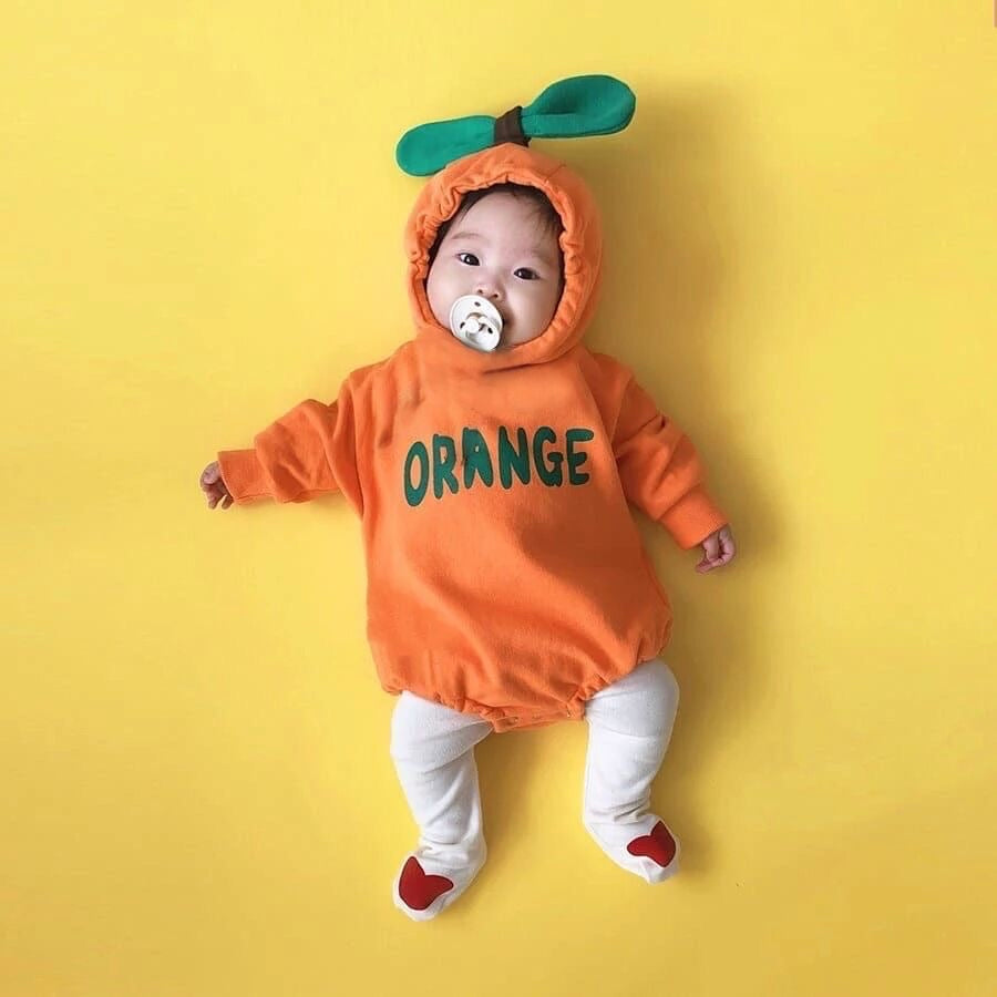 Customize Fruit collection 240g Organic Bamboo/Cotton Modal Baby long sleeve bodysuit sleeping sack OEM